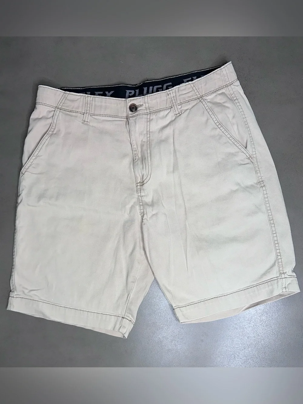 Plugg Flex Waist Light Tan Men’s Shorts - 34